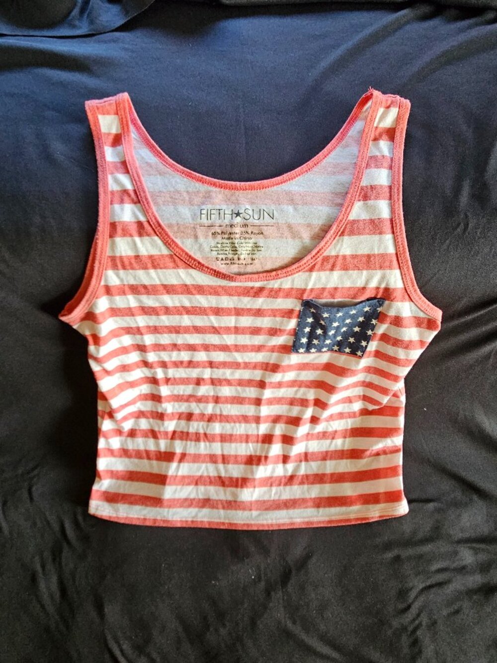 Juniors 4th of July tank top